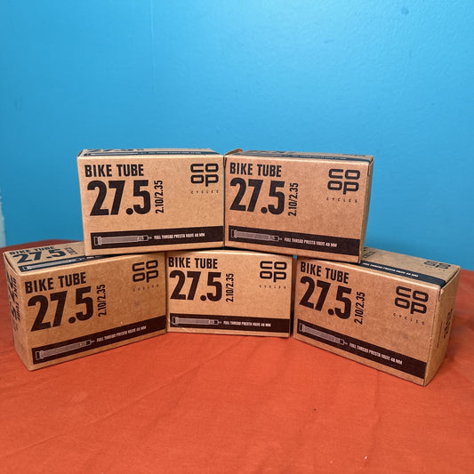 5 Pack Bicycle Inner Tubes 27.5 Inch with 48mm Presta Valve - Replacement Set