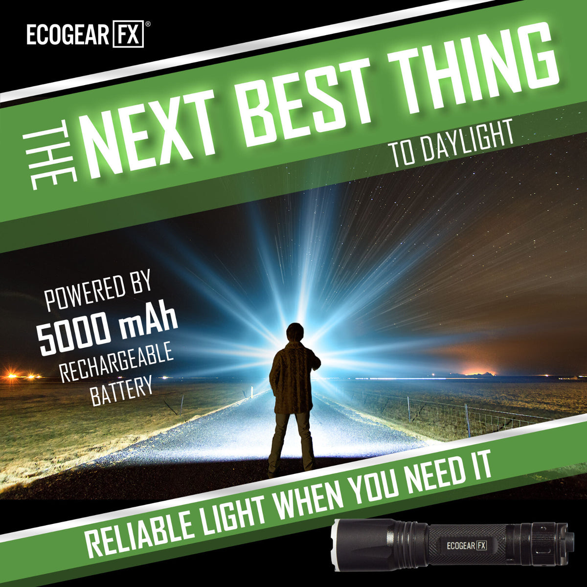 USB Rechargeable LED Tactical Flashlight 2000 Lumens with Zoom