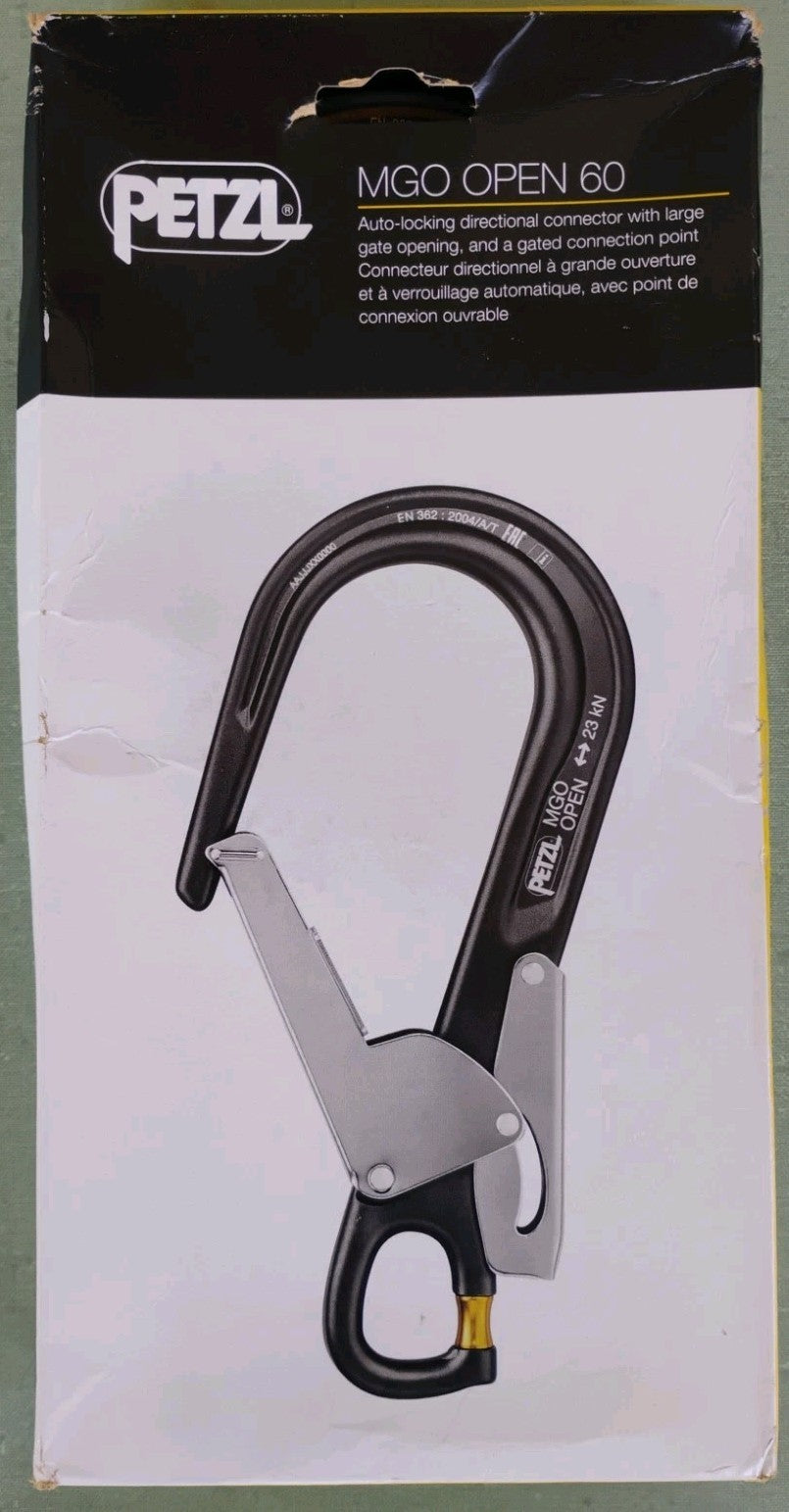 Auto-Locking Scaffold Hook Connector 60mm Open Gated Safety Carabiner