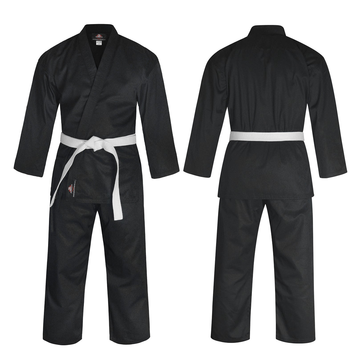 Martial Arts Karate Gi Uniform with White Belt for Adults - Durable Cotton Training Suit