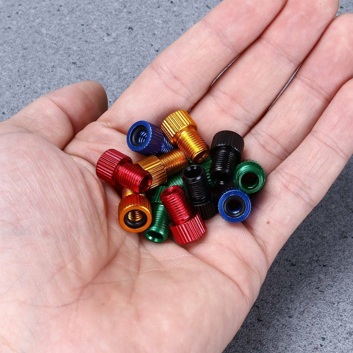 2 Pack Presta to Schrader Valve Adapter Bicycle Tire Tube Converters