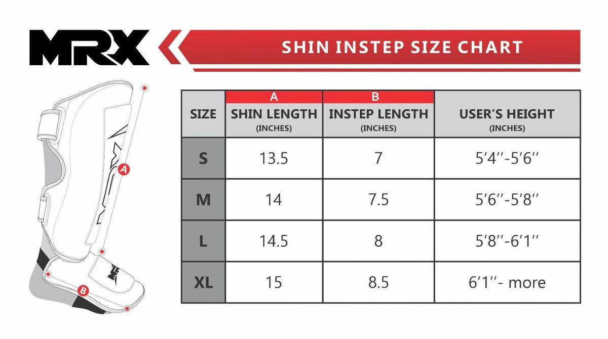 MMA Shin Guards with Extra Padding and Adjustable Straps for Boxing, Muay Thai, Kickboxing