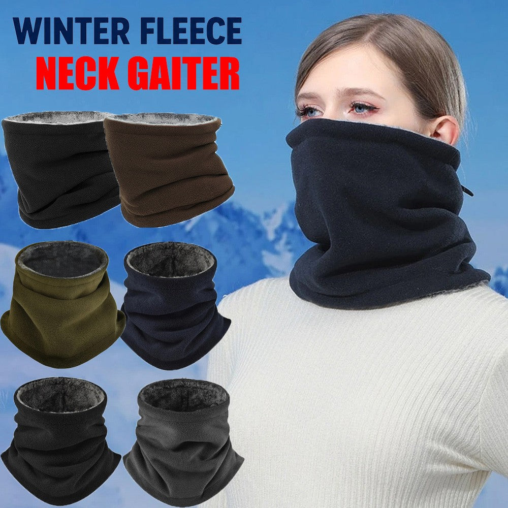 Thermal Fleece Neck Warmer Gaiter for Winter Sports and Outdoor Activities