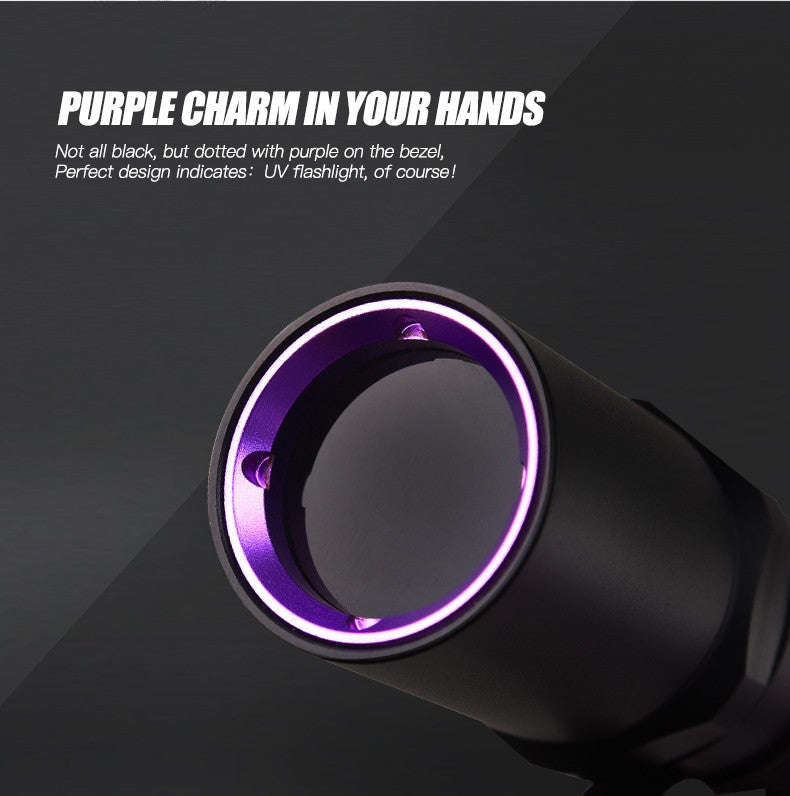 365nm UV Flashlight for Leak Detection Pet Urine & Curing Resin