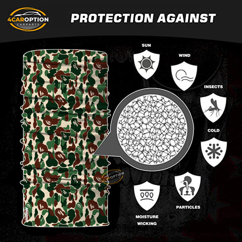UV Proof Neck Gaiter Face Mask Bandana for Outdoor Activities