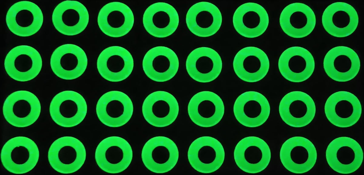 Glow in the Dark 3D Fish Eyes for Fly Tying & Lures - 10mm, 64 Pack