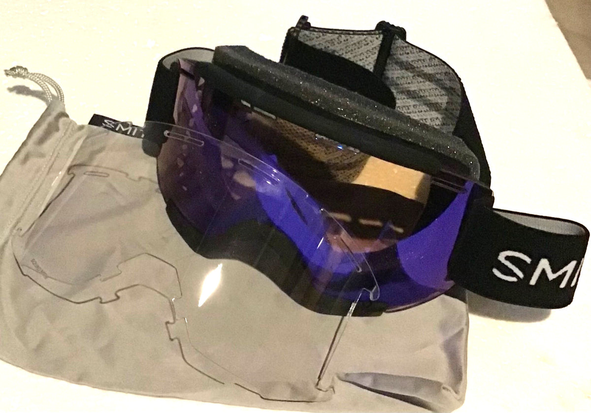 MTB Goggles with ChromaPop Contrast Rose Flash & Clear Lenses – Medium Fit