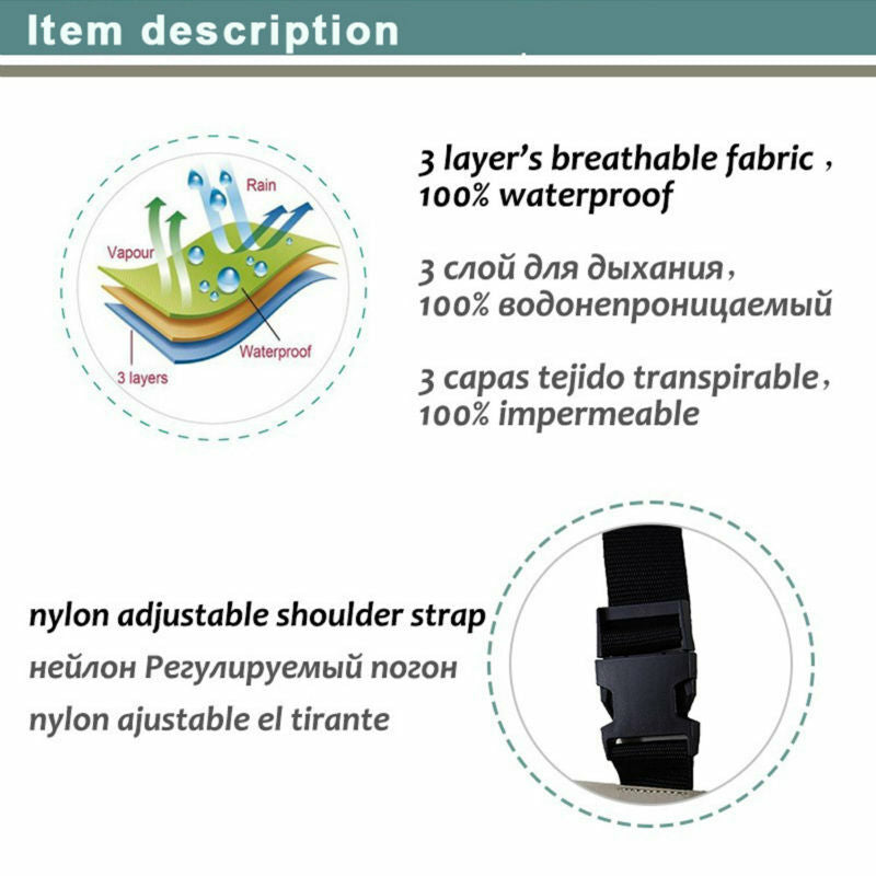 Breathable Waterproof Fly Fishing Chest Waders with Adjustable Suspenders