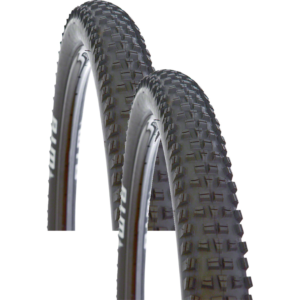 2 Pack Mountain Bike Tires 26 x 2.25 Clincher MTB Trail Boss TPI 27 Black