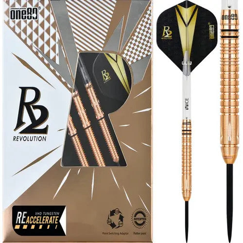 One80 R2 Interchange 25g Tungsten Dart Set with 90% Tungsten, Interchangeable Points