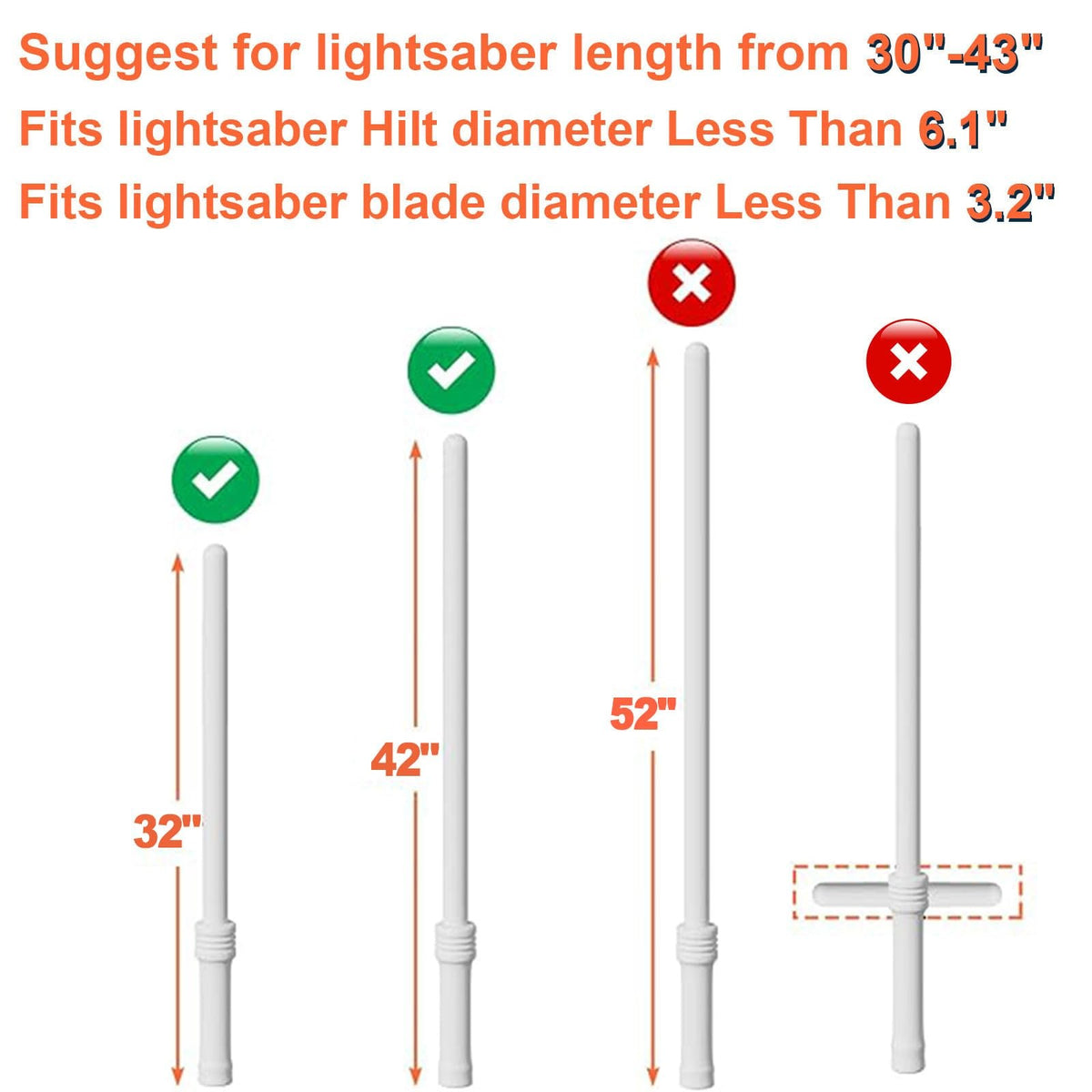 50-Inch Lightsaber Carrying Bag with Shoulder Strap - Heavy Duty Sheath for Cosplay & Collectibles