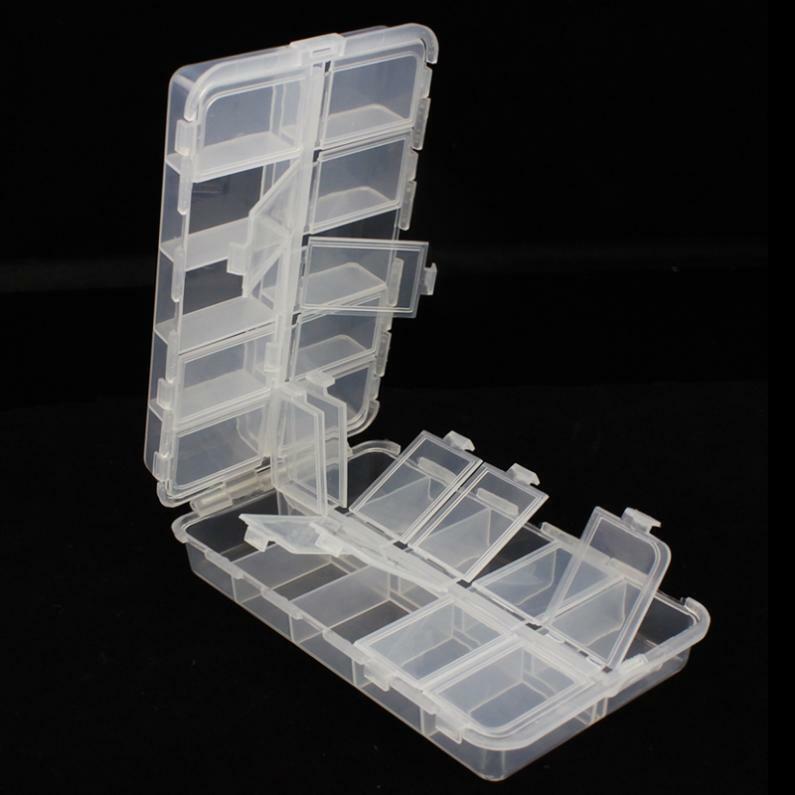 20 Compartment Fishing Tackle Box for Hooks Baits Beads and Small Items