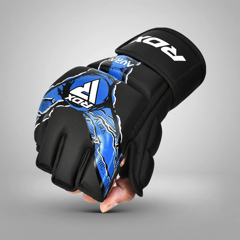RDX MMA Grappling Gloves Maya Hide Leather Sparring Training Gloves