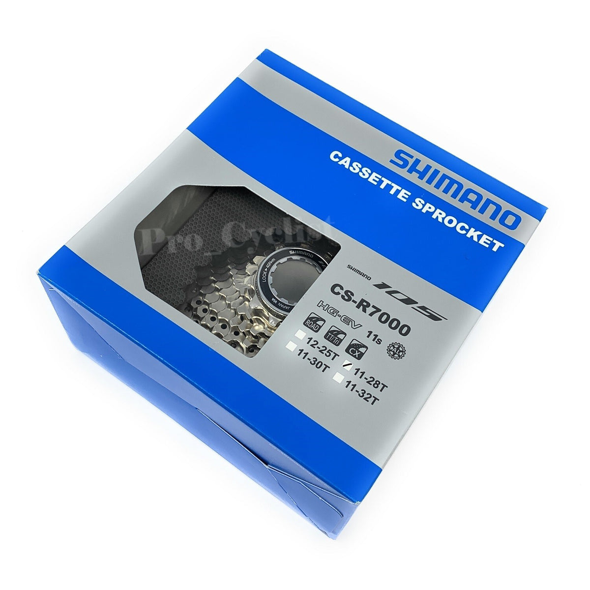 Shimano 105 R7000 11-28T Road Bike Cassette - 11-Speed, Silver