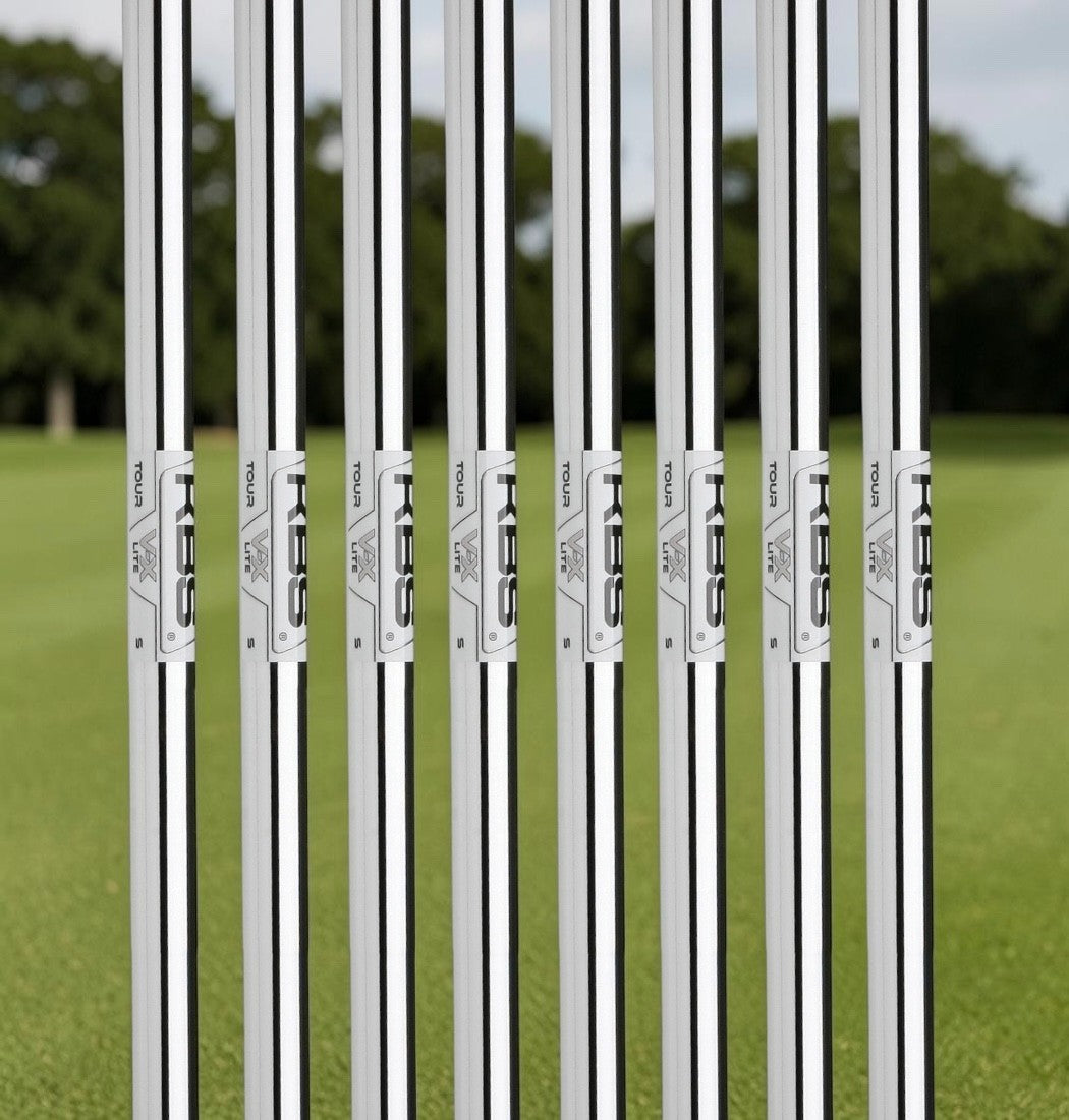 Golf Iron Shaft Set - KBS Tour V-X Lite Steel 355" Flex Options
