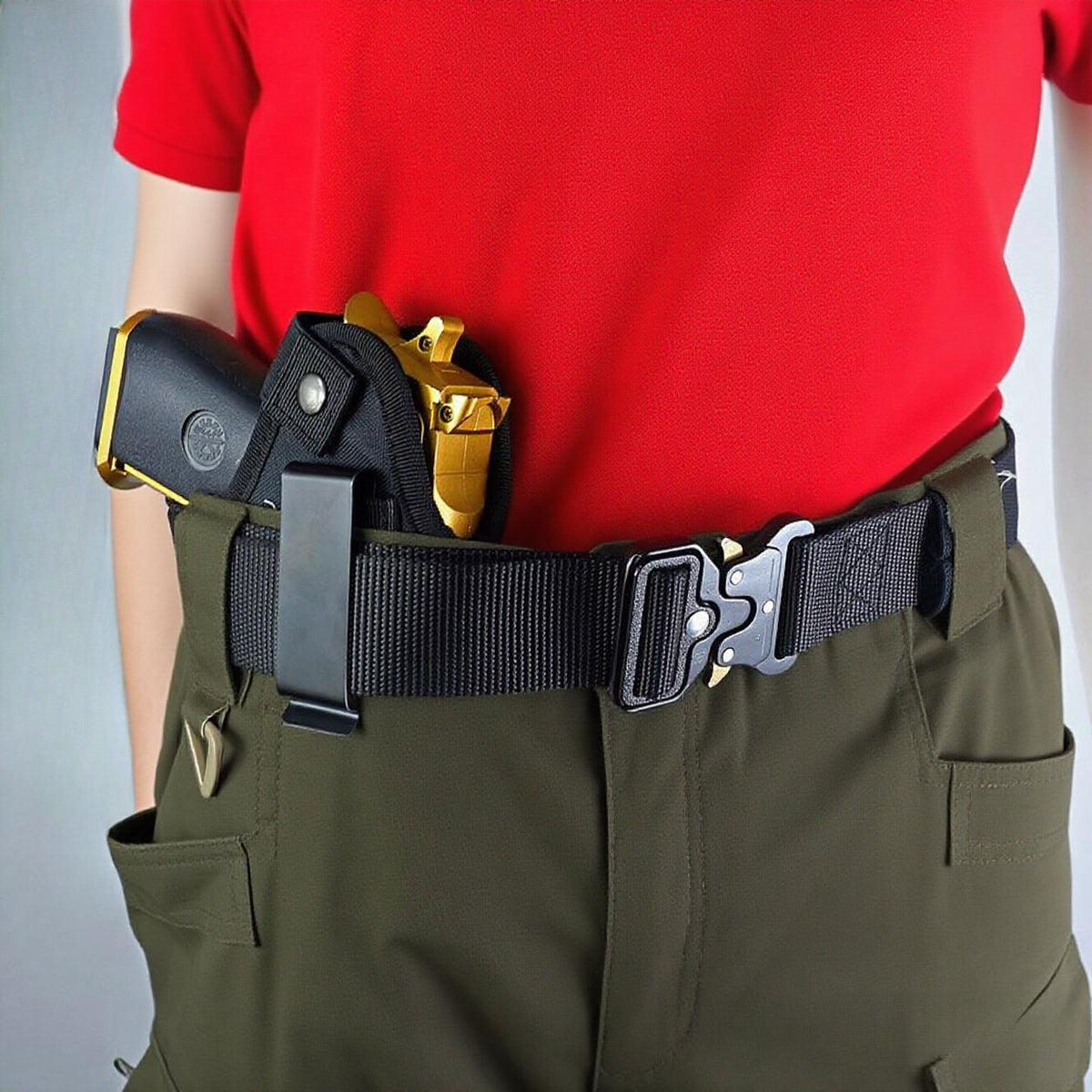 Concealed Carry Gun Holster IWB OWB Fits Handgun with Light or Laser