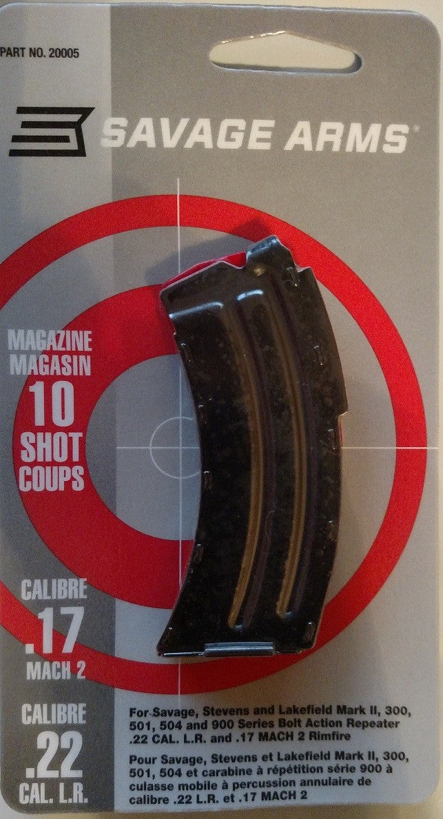 Savage Arms .22LR & .17HM2 10-Round Rifle Magazine for Mark II Series
