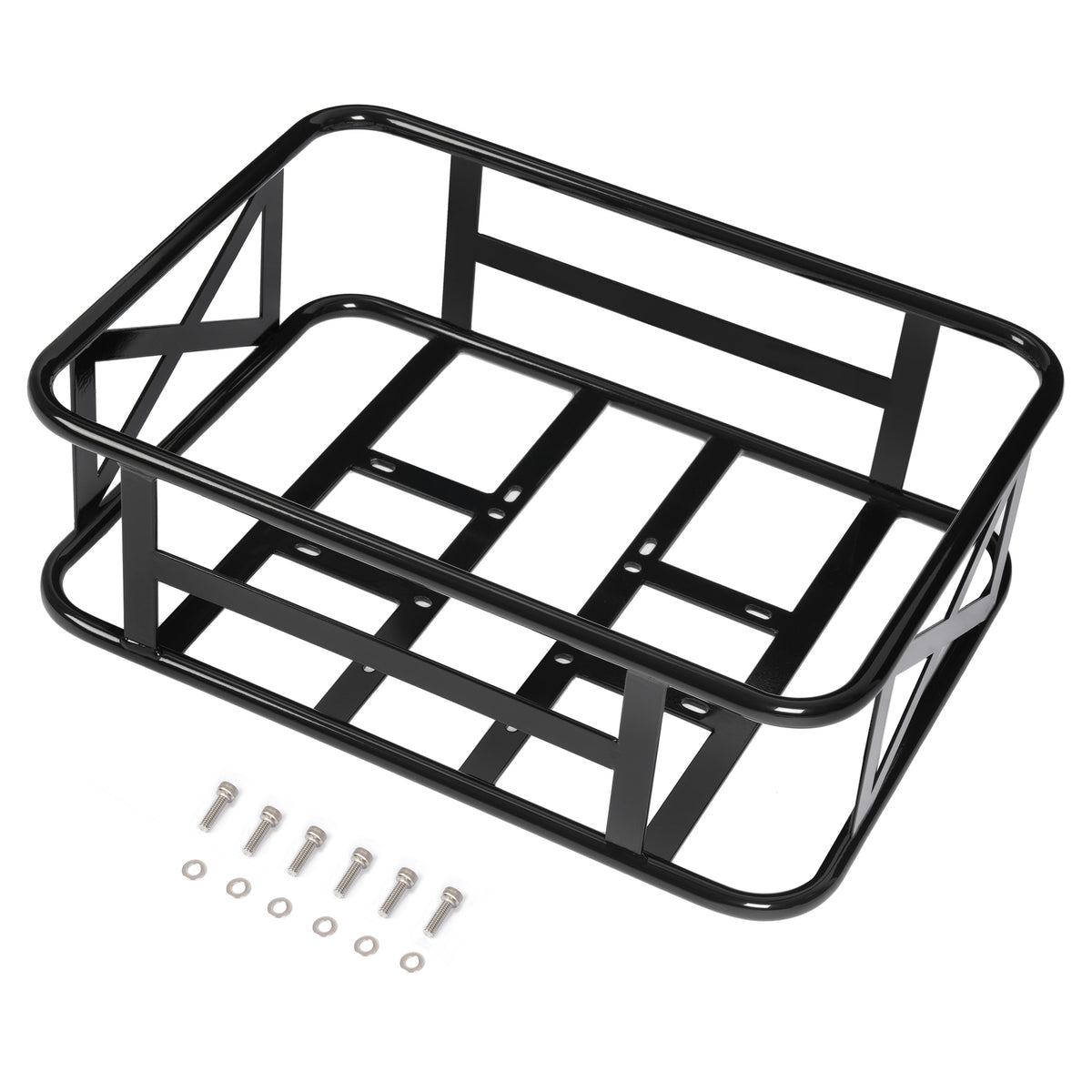 Steel Rear Bike Rack Basket Large Capacity for Mukkpet GM/GL & Suburban