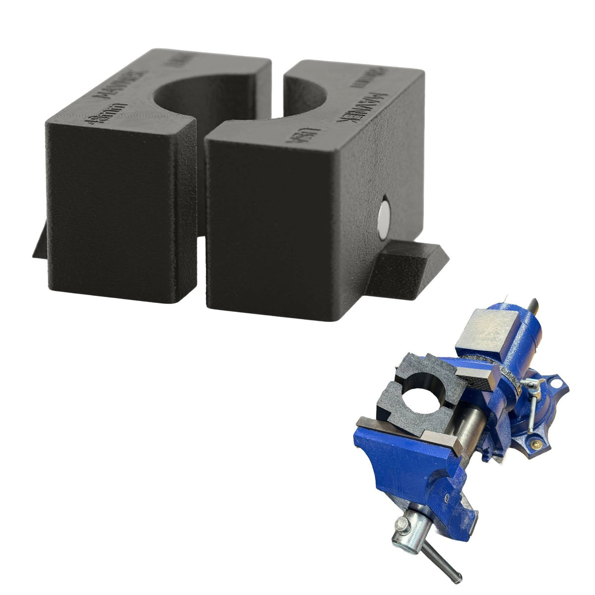 Universal Motorcycle and Bicycle Suspension Fork Tube Soft Vise Jaws - Non-Marring Clamp