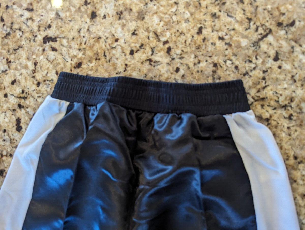 Martial Arts Karate Uniform Pants Youth Large Black White Unisex Lightweight