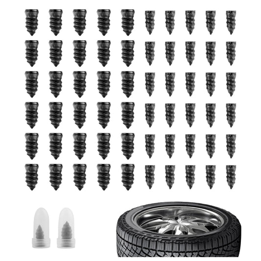 Rubber Tire Repair Nails Set - 60 Durable Rubber & Steel Fasteners for Emergency Fixes