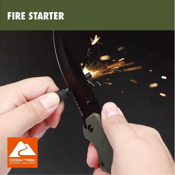 7-in-1 Stainless Steel Multitool Knife with Screwdriver for Camping & Outdoors