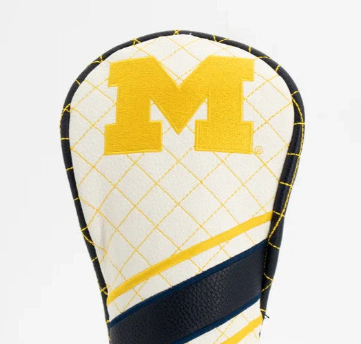 Michigan Wolverines Golf Fairway Wood Head Cover - Premium Embroidered Team Accessory