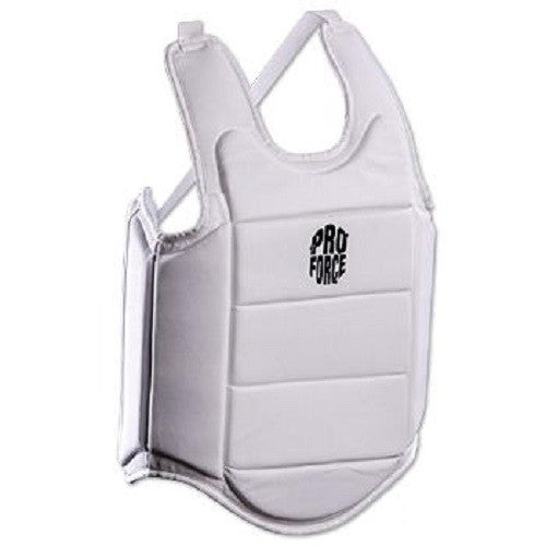 Lightweight Chest Guard Body Protector for Karate and Martial Arts - White