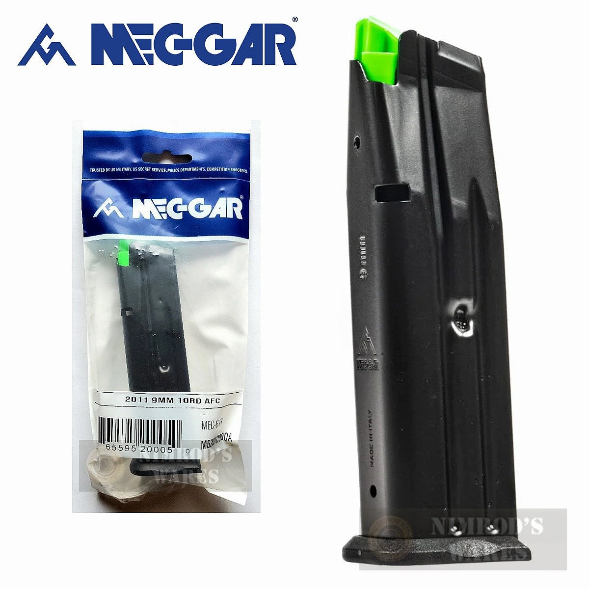 9mm Pistol Magazine 10 Rounds for 2011 & Prodigy Models - Black, 126mm