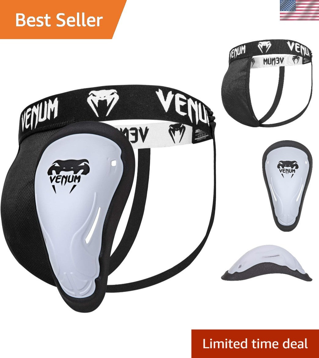 Martial Arts Groin Protector with Adjustable Straps for MMA & Kickboxing