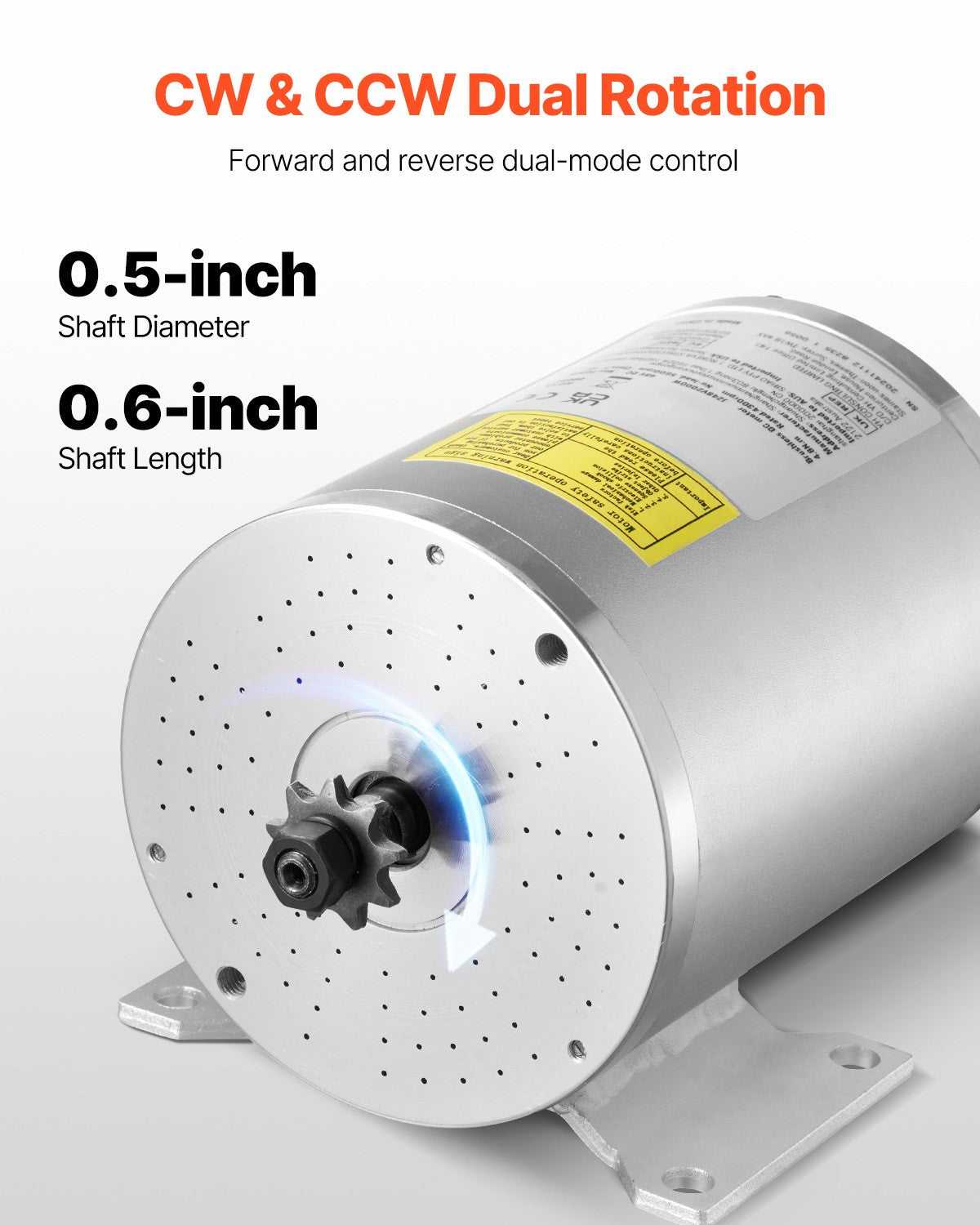 48V 2000W Brushless DC Motor Kit with Controller for Electric Bikes & Scooters