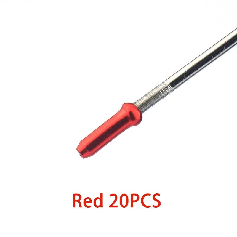 50pcs Bicycle Cable End Caps Aluminum Crimp Tips for Brake & Shift Cables