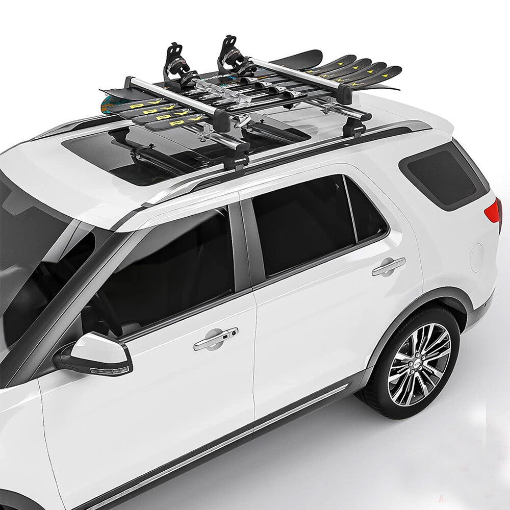 Roof Rack Cross Bar for Snowboard Ski Carriers with Lock - Fits Subaru WRX