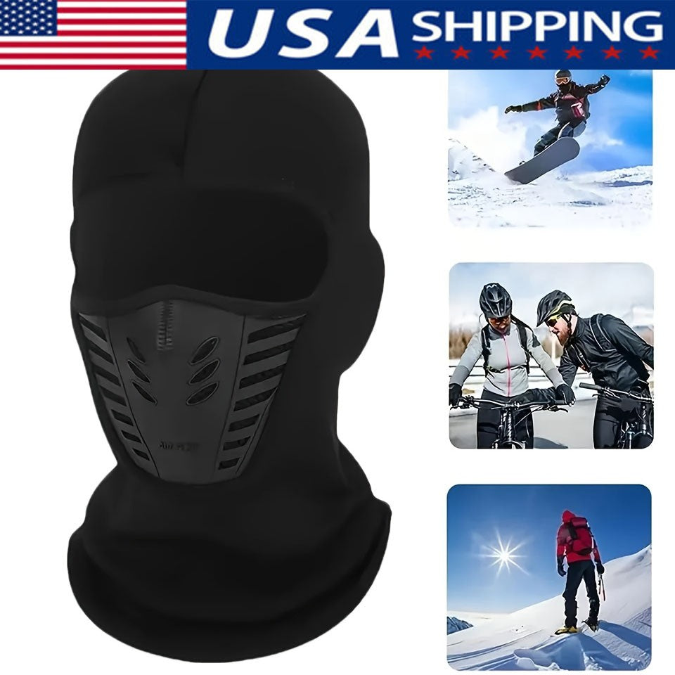 Thermal Full Face Ski Mask - Windproof Fleece Balaclava for Men
