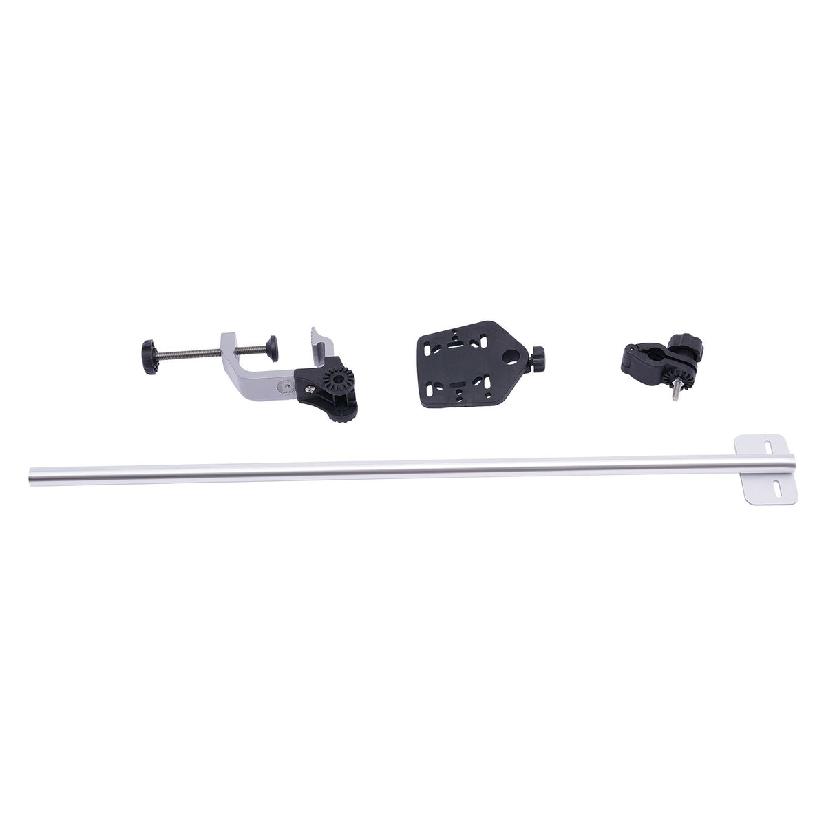 Universal Fish Finder Transducer Mount Bracket - 360° Rotatable Aluminum Alloy