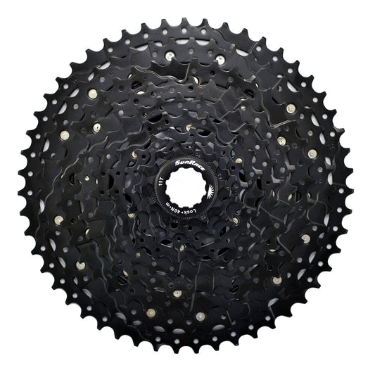 SunRace Wide Ratio 11-51T 10-Speed Bicycle Cassette - Black