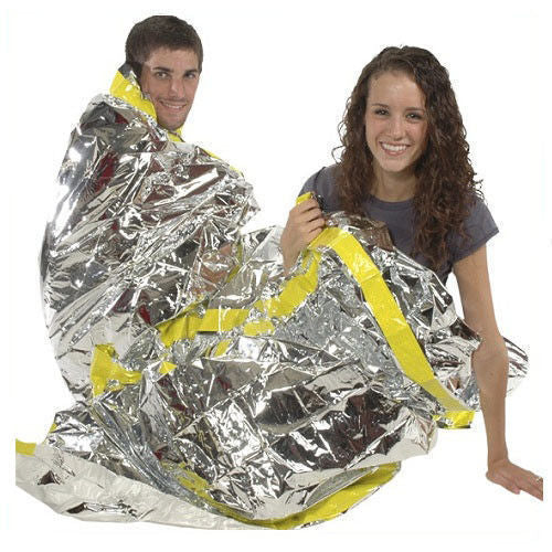 2 Pack Waterproof Emergency Sleeping Bags 36 x 84 inches for Camping & Survival