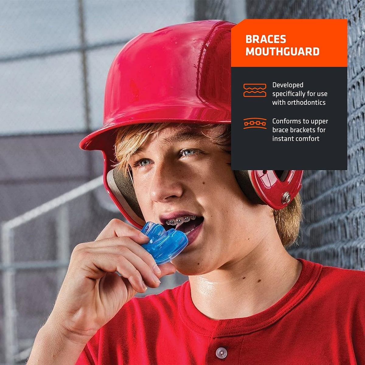 Adult Mouthguard for Boxing Rugby and Contact Sports - 100% Silicone, No Mold Needed