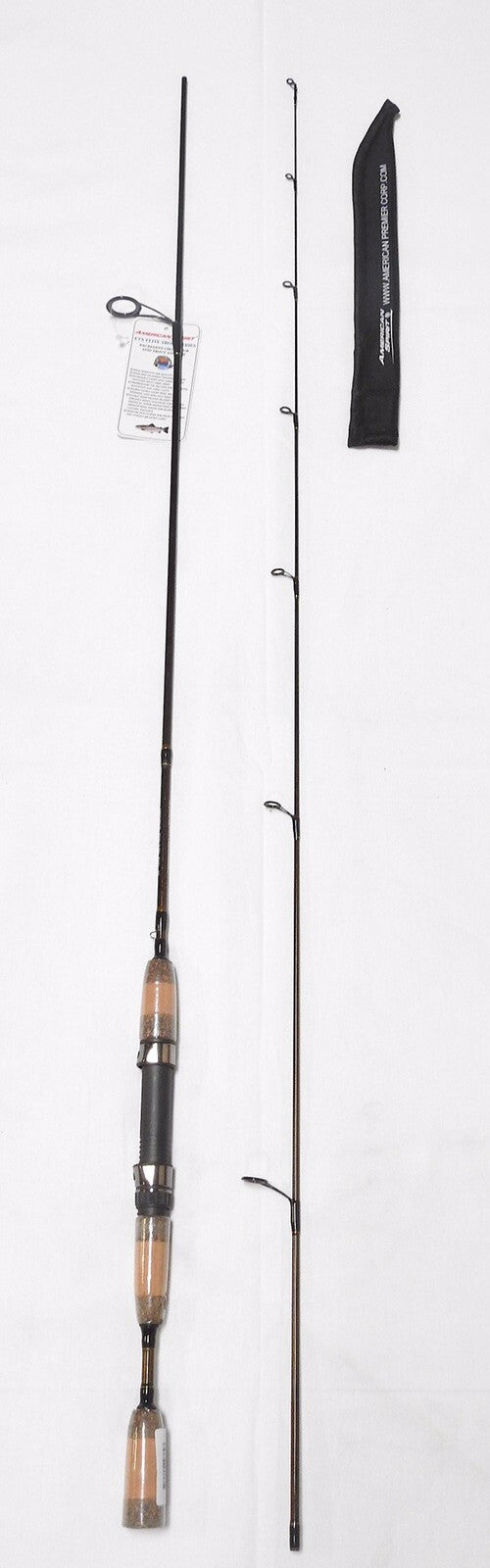 Elite Graphite 8ft 2-Piece Spinning Trout Fishing Rod 2-6 Lb Line