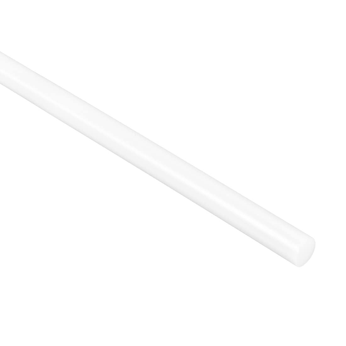 50 Pcs 1.5mm Diameter White ABS Plastic Round Rods for Model Making