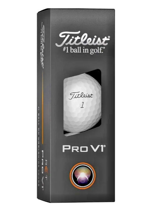 Golf Balls Set - Titleist Pro V1 RCT Radar Capture Technology, 3 Pack