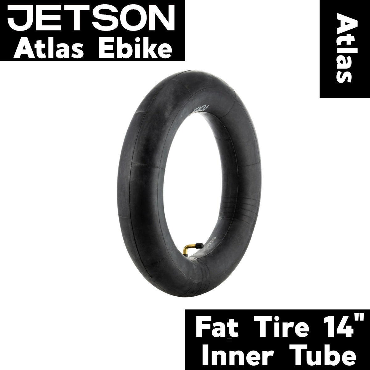 14-Inch Fat Tire Inner Tube for Jetson ATLAS eBike - Rear or Front Replacement
