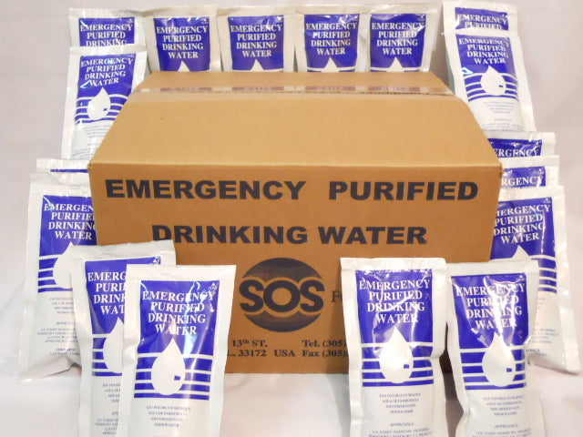 Emergency Drinking Water - 24 Pack, 4.227 Fl Oz Per Packet, Long Shelf Life