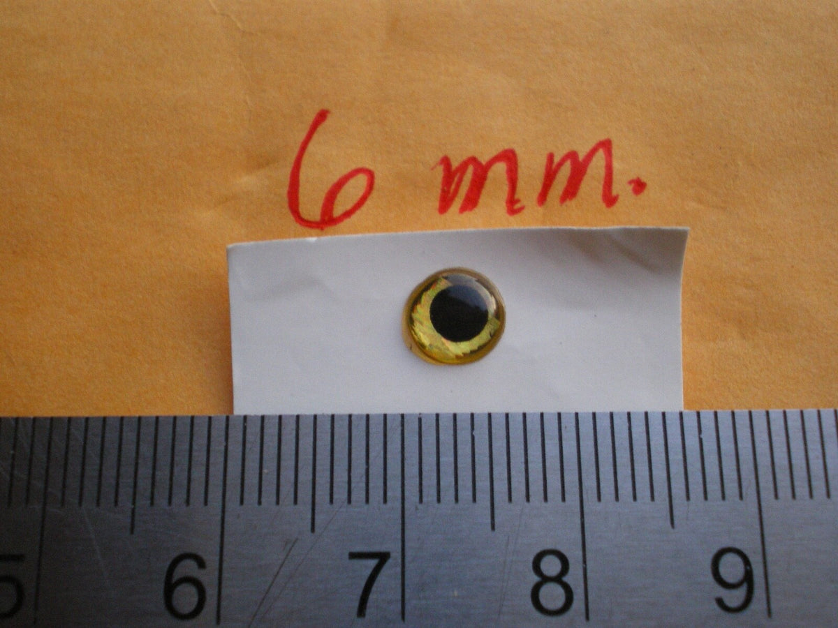 Gold 6mm 3D Holographic Fishing Lure Eyes for Fly Tying & Craft Jigs - 360 pcs