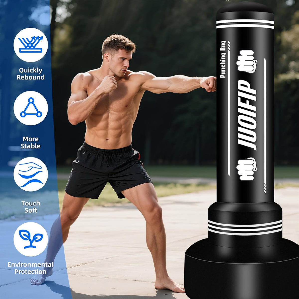 Freestanding Punching Bag with Stand for MMA Boxing Kickboxing Training