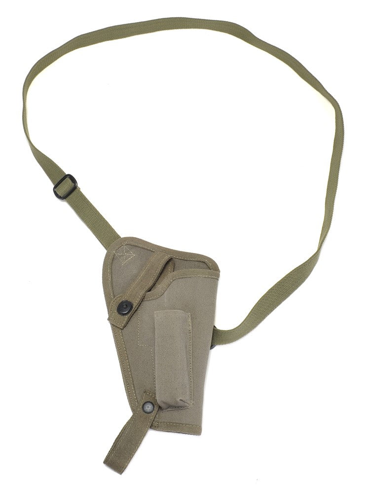 Canvas Shoulder Holster with Magazine Pouch Fits Beretta 92FS - WW2 Replica