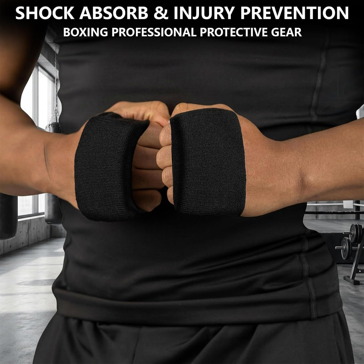 Boxing Knuckle Guards Gel Hand Wraps for Shock Absorption & Injury Prevention