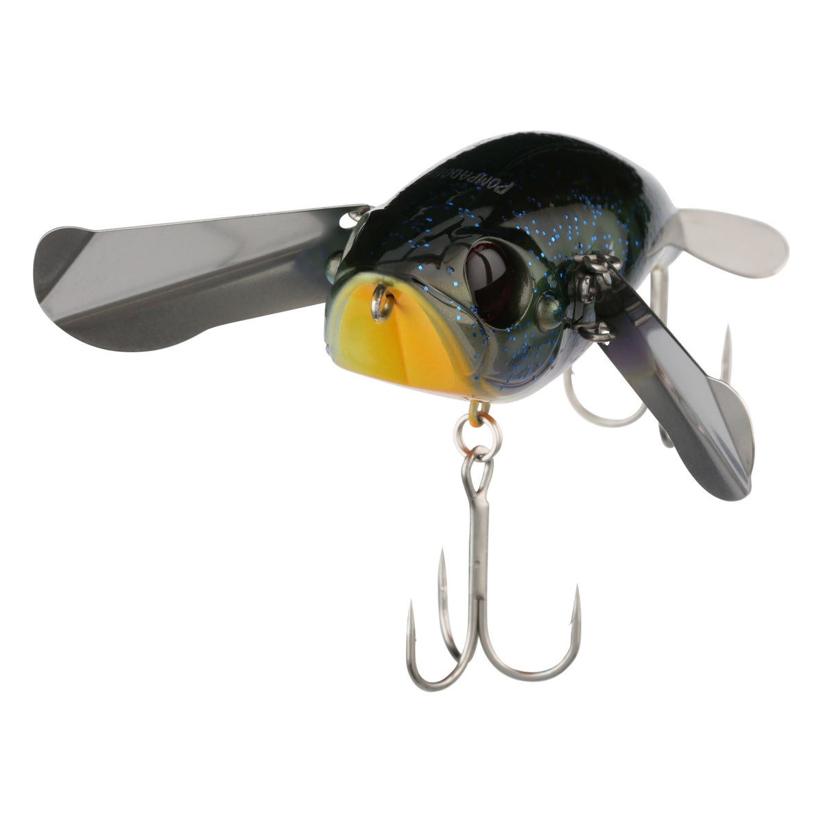 Jackall Pompadour Topwater Lure with Metal Wings & Rear Prop