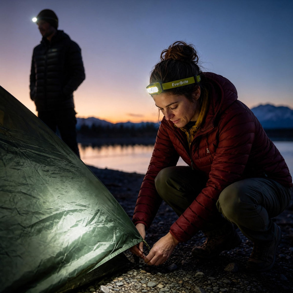 LED Headlamp 300 Lumens, Adjustable, Waterproof for Kids & Adults