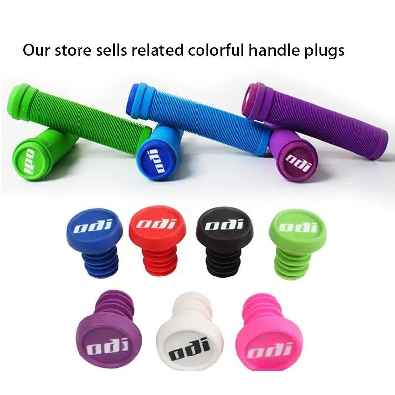 Bike Handlebar End Plugs Rubber Caps for Mountain & Road Bikes - Black